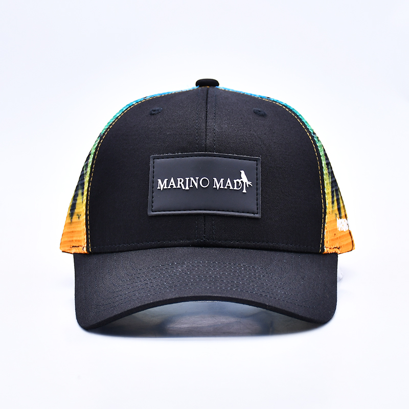 rubber patch trucker hat